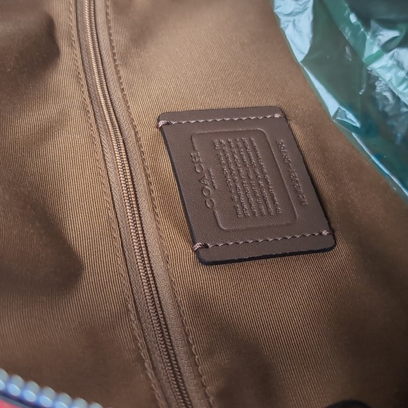 Coach CR768 Court Backpack In Colorblock Silver/Light Violet/Electric Coral - Picture 8 of 16